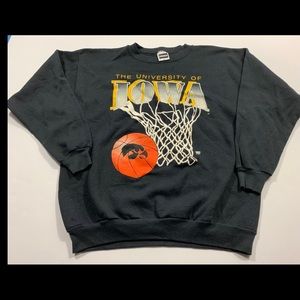 Iowa Basketball Crewneck Pullover Vintage 90s 2XL